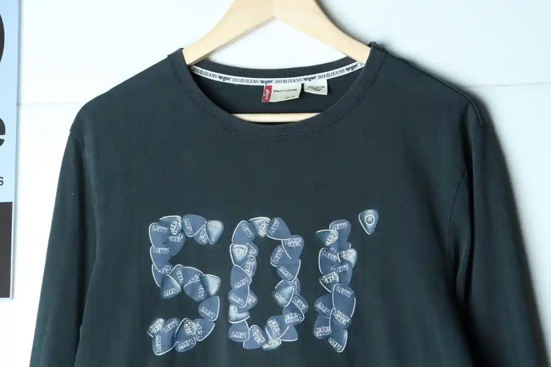 (L-XL) 리바이스 긴팔티셔츠 에이징 501 근본 이미지