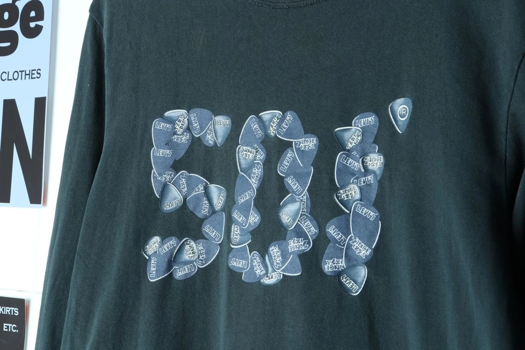 (L-XL) 리바이스 긴팔티셔츠 에이징 501 근본 이미지