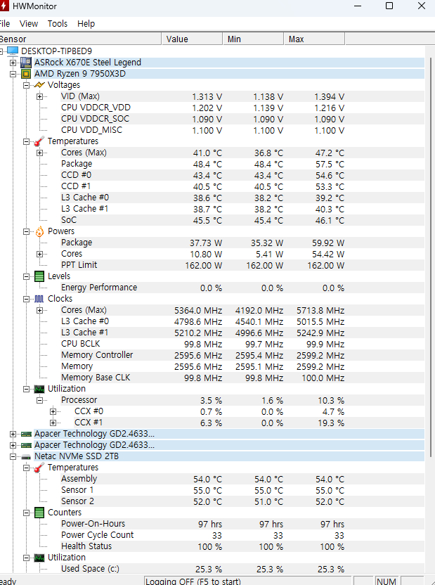 7950x3d, ddr5 64gb, 컴퓨터 팝니다 이미지