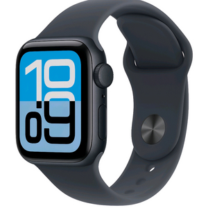 애플 워치 SE 3세대 40mm GPS 미드나이트 알루미늄 케이스 스포츠 밴드 M/L (국내 정식 발매 제품) 이미지