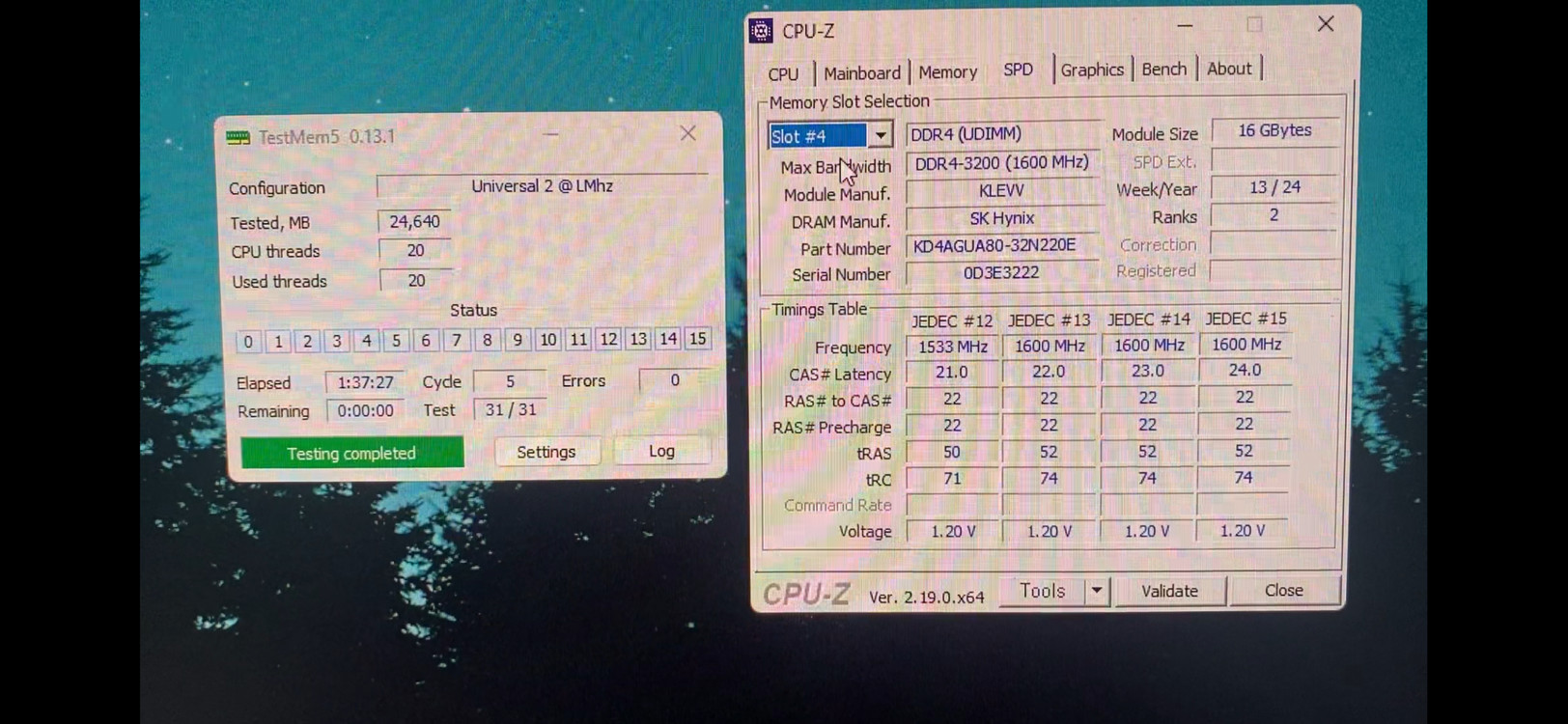 (무료배송)KLEVV 램 DDR4 3200 32GB(16x2)RAM 이미지