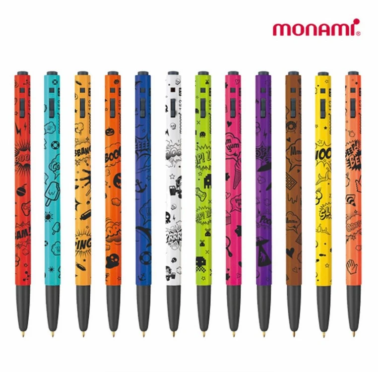 새상품) 모나미 153 볼펜 세트 카툰 0.5mm 12색 세트 이미지