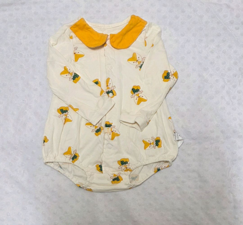 여아 90 바디수트 4벌 모이몰른 이미지