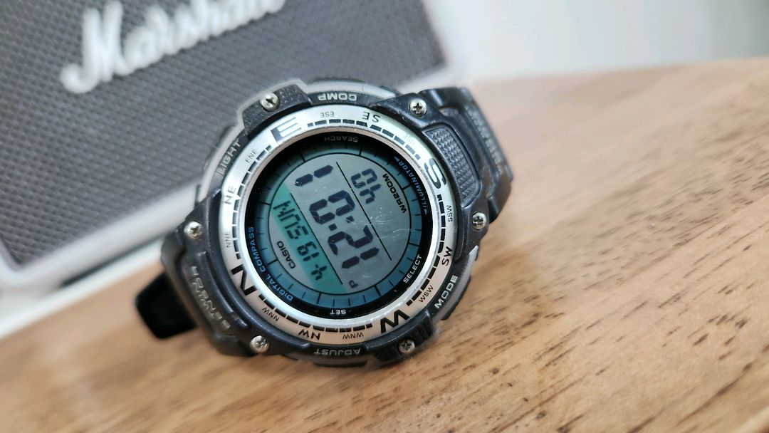 # 카시오 트윈센서 디지털 시계 나침반 아웃도어 시계 급처 / 지샥 이미지