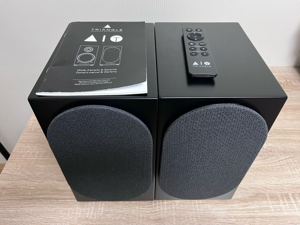 트라이앵글 AIO 트윈 액티브 북쉘프 Hi Fi 스피커 이미지