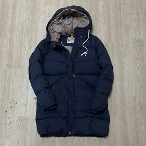 라푸마 구스다운 후드 롱패딩 점퍼 [네이비] L/100 이미지