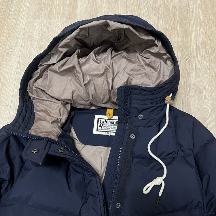 라푸마 구스다운 후드 롱패딩 점퍼 [네이비] L/100 이미지