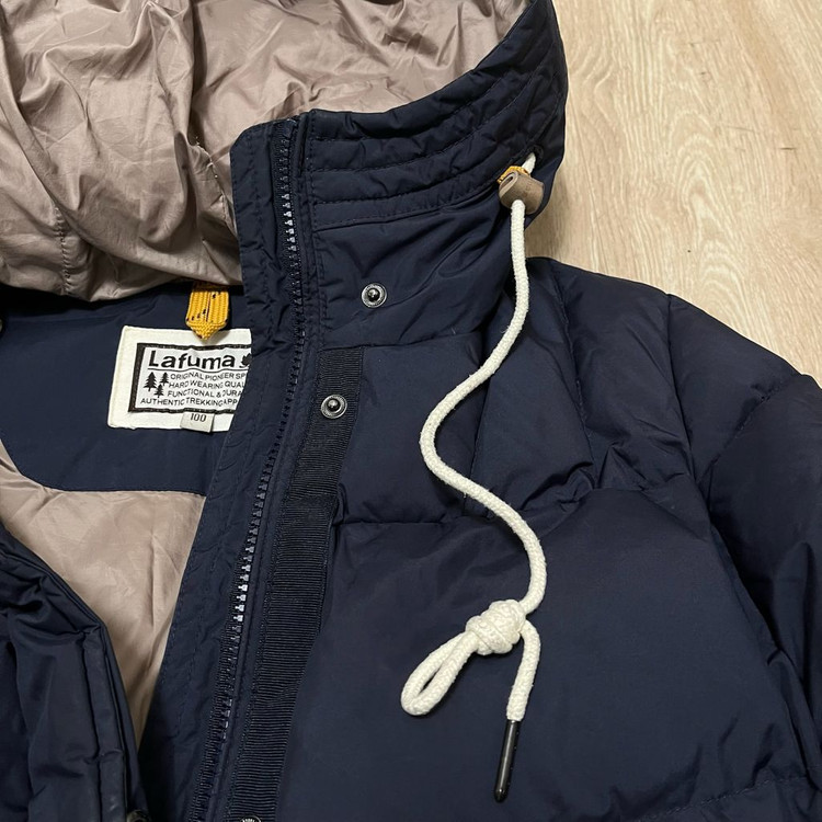 라푸마 구스다운 후드 롱패딩 점퍼 [네이비] L/100 이미지