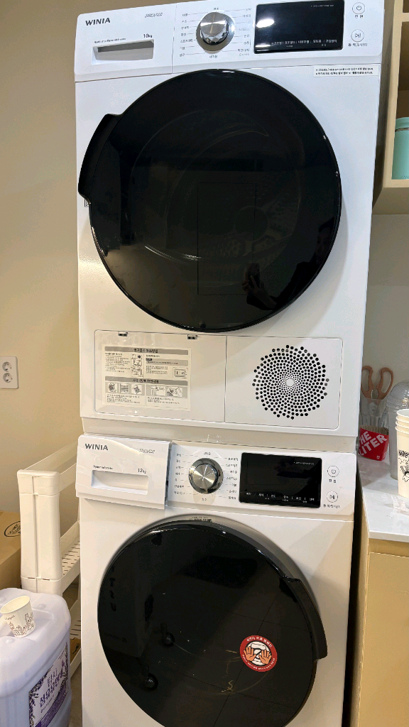 부산 위니아 세탁기 12kg과 건조기 10kg 세트 판매해요 이미지