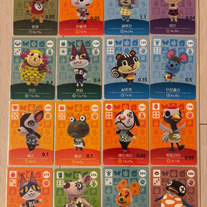 [정품]한국판 모동숲 모여봐요 동물의숲 정품 아미보카드 이미지