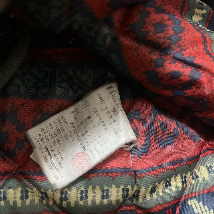 빈폴 진스 여성 양털카라 와펜 야상자켓 점퍼 [브라운] S/90 이미지