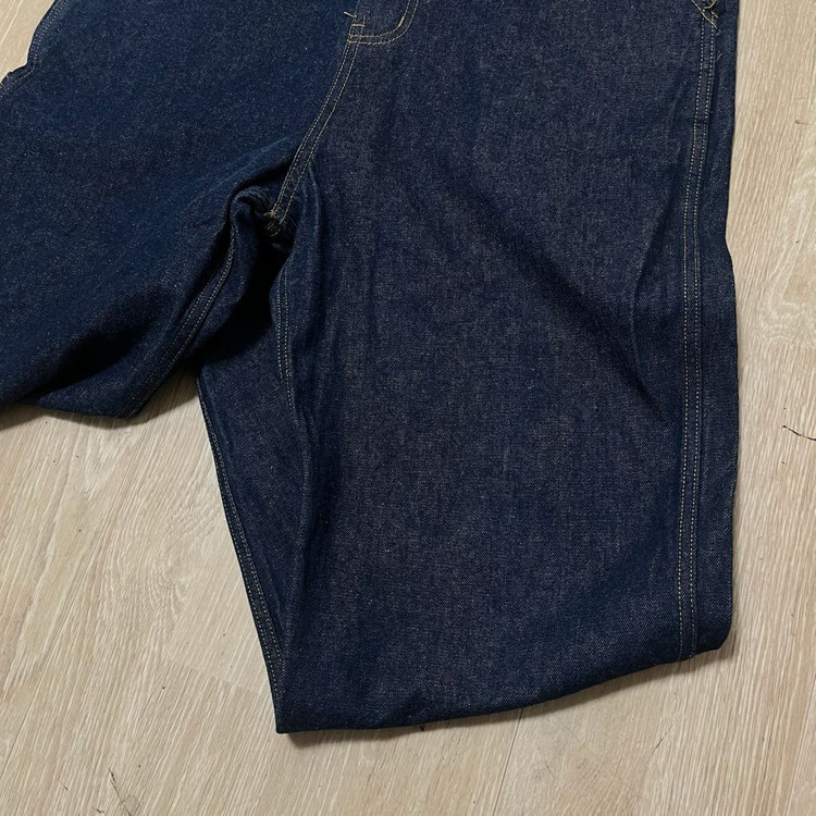 스몰버드 워크웨어 오버롤 생지 데님 멜빵바지 [진청] M 이미지