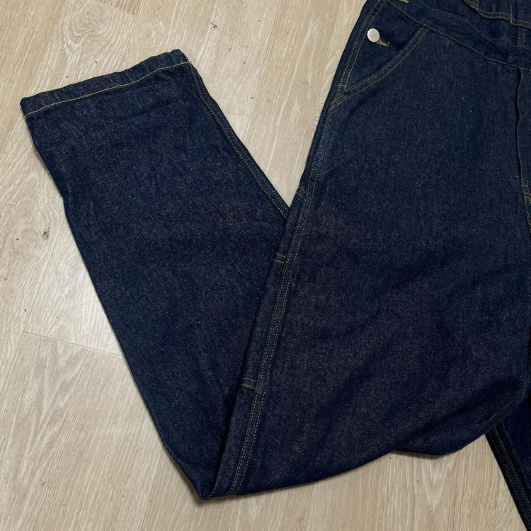 스몰버드 워크웨어 오버롤 생지 데님 멜빵바지 [진청] M 이미지