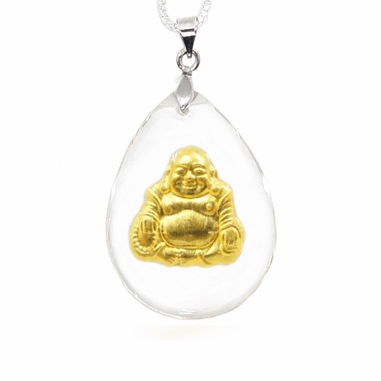 새 미륵불 24K 순금 펜던트 목걸이 골드 공예품 금 선물 돌 백일 칠순 부모님선물 레이어드 수집 소장 스타일링 이미지