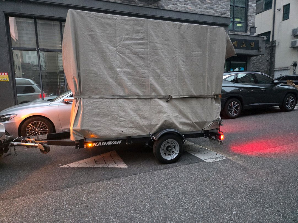 카라반 ATV 평판 트레일러 이미지