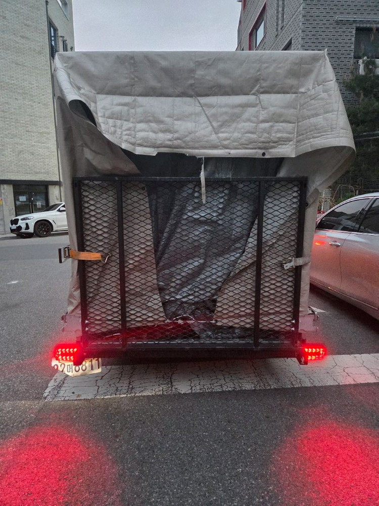 카라반 ATV 평판 트레일러 이미지