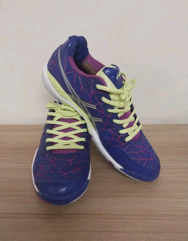 여성 아식스 젤 파이어블라스트 배드민턴화, 운동화 (255) 이미지