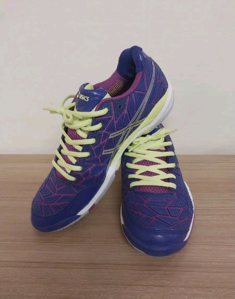 여성 아식스 젤 파이어블라스트 배드민턴화, 운동화 (255) 이미지