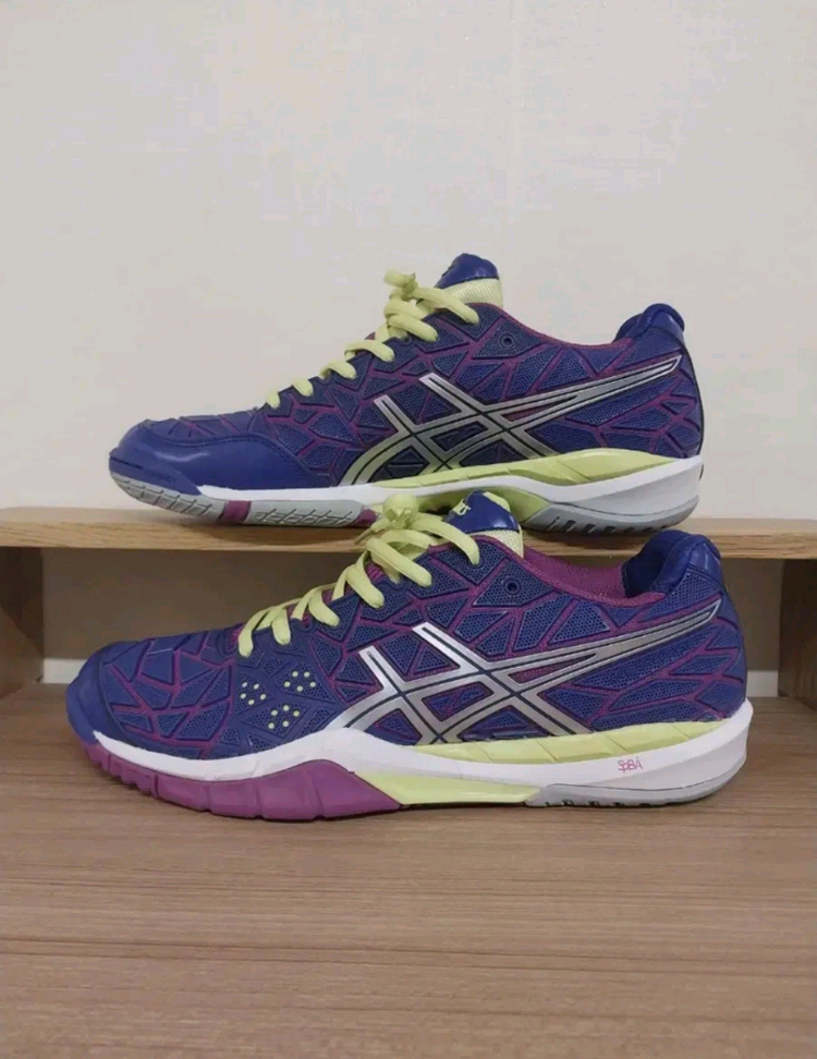 여성 아식스 젤 파이어블라스트 배드민턴화, 운동화 (255) 이미지