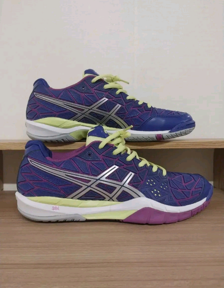 여성 아식스 젤 파이어블라스트 배드민턴화, 운동화 (255) 이미지