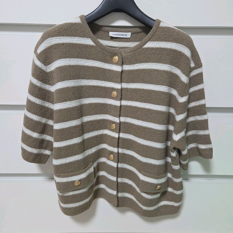 더캐시미어 캐시미어 하프 슬리브 자켓 랑방 마인 타임 오브제 시스템 sjsj 이미지