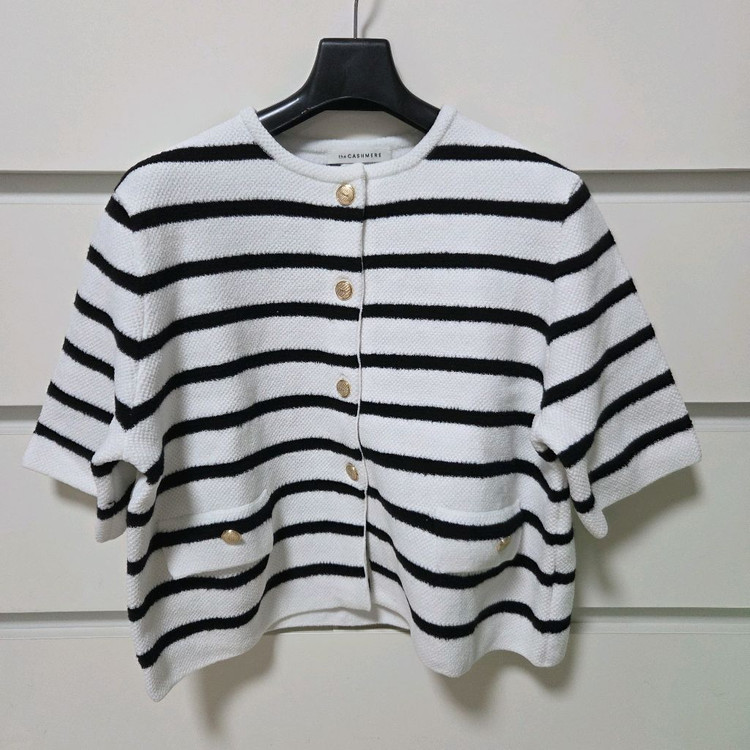 더캐시미어 캐시미어 하프 슬리브 자켓 랑방 마인 타임 오브제 시스템 sjsj 이미지