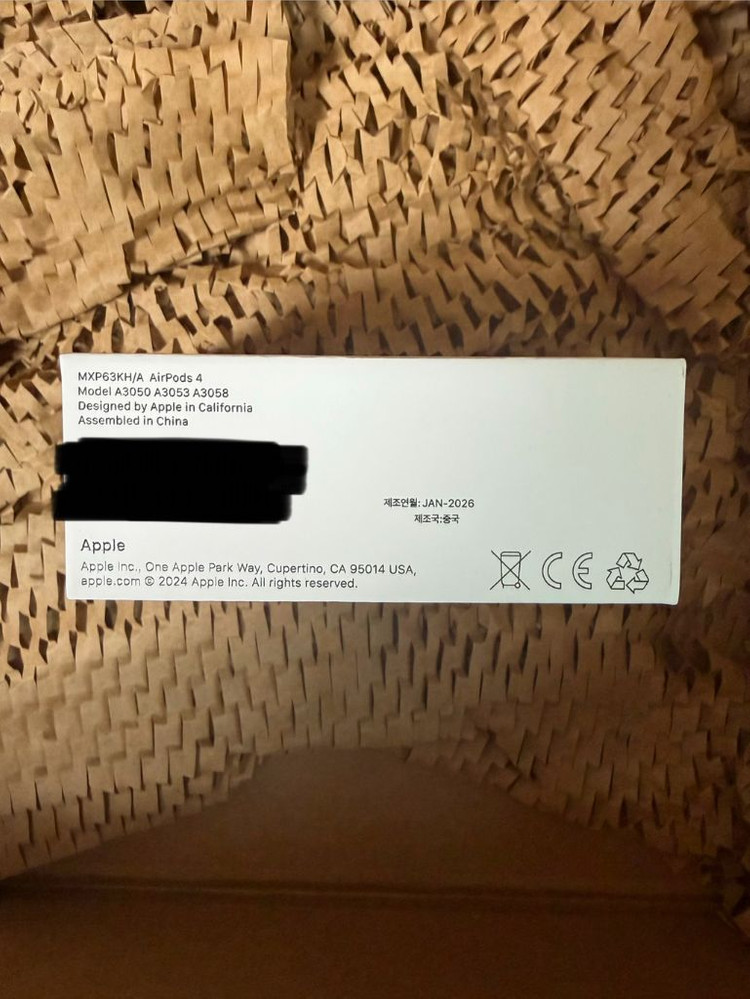 인천 미개봉 애플 에어팟4 일반모델(노캔X) 판매 애플공홈구매 Apple Airpods4 4세대 이미지