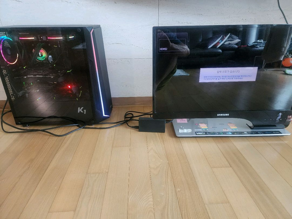고성능 게이밍 PC 본체세트 모니터 포함 이미지