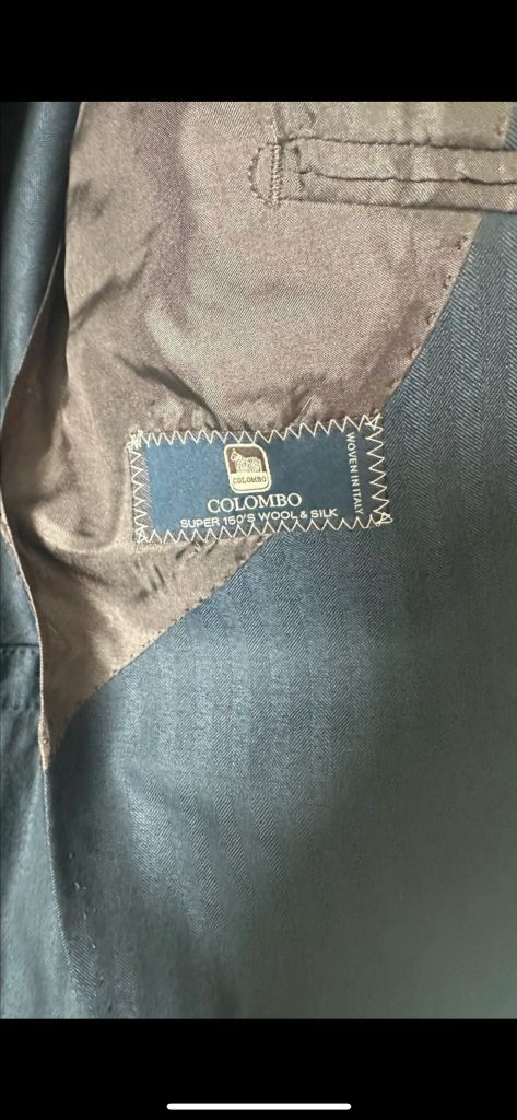 마에스트로 알베로 콜롬보 원단 네이비 수트 103사이즈 하의32-33사이즈 이미지
