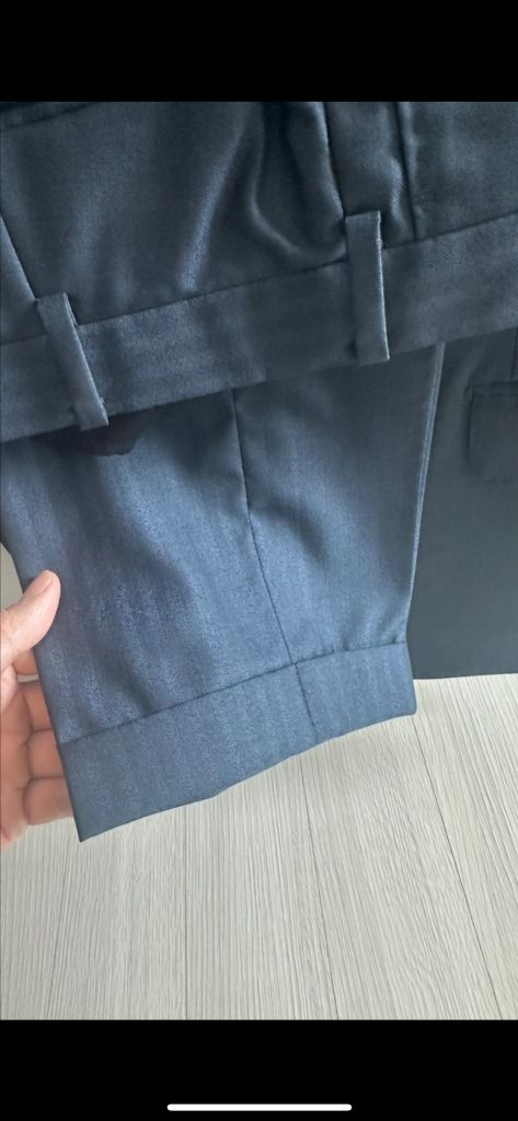 마에스트로 알베로 콜롬보 원단 네이비 수트 103사이즈 하의32-33사이즈 이미지