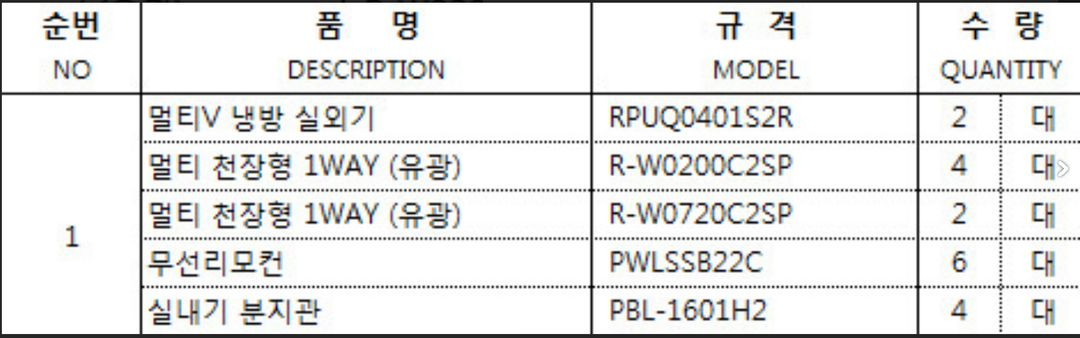 LG 시스템 에어컨 천장형 18평2대 5평 4대.실외기2대 이미지