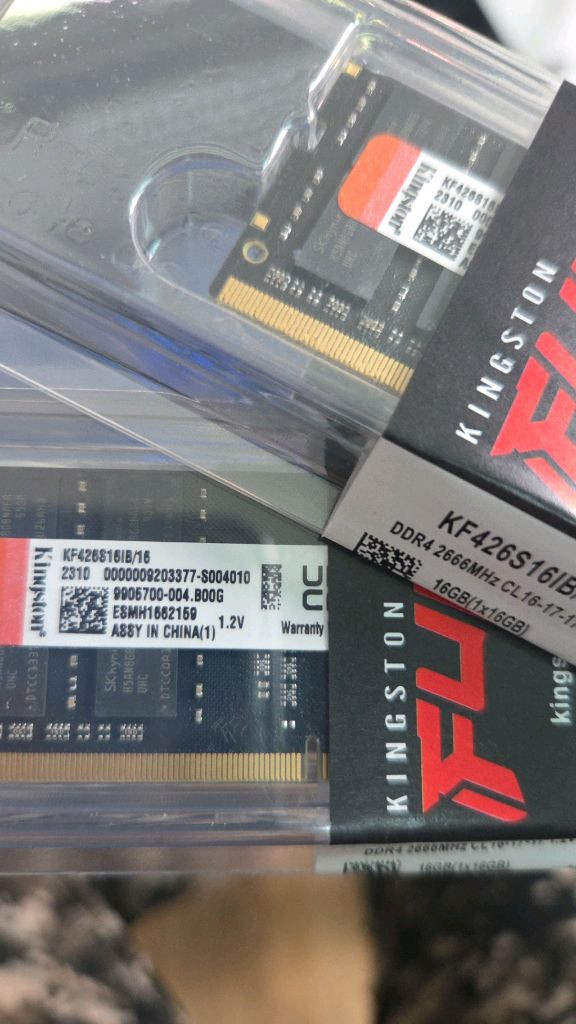 킹스톤 16기가 2개 총32기가 DDR4 RAM 노트북 메모리 이미지