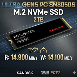 샌디스크 2TB NVMe Gen5 SSD 벌크 미사용 이미지