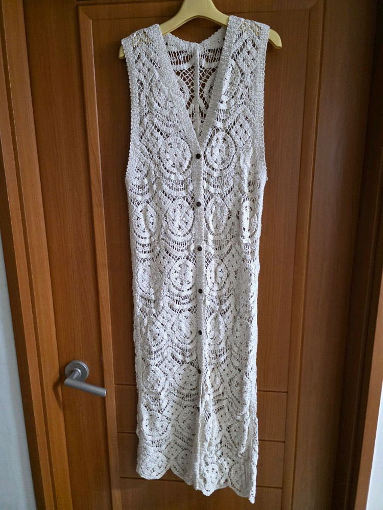 (새상품) 뜨개 롱조끼 가디건 이미지