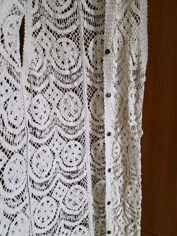 (새상품) 뜨개 롱조끼 가디건 이미지