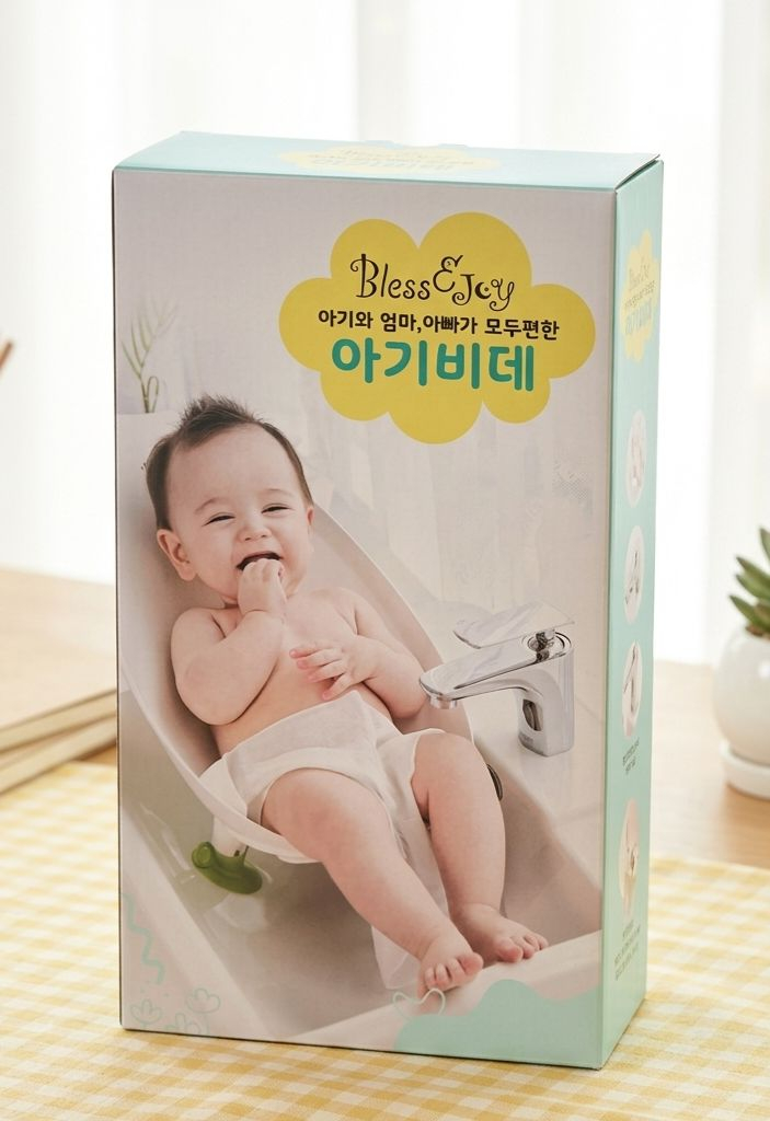 맘스네이처 아기 비데 세면대 겸용 새것 이미지