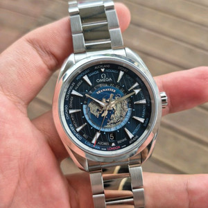 정품 오메가 월드타이머 GMT 아쿠아테라 풀박스 이미지