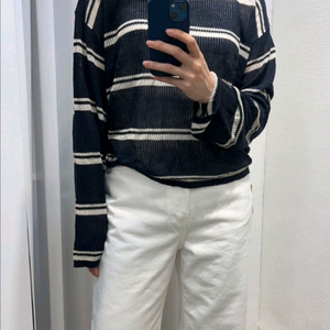 마지막가격 시스루니트 간절기니트 긴팔니트 단가라니트 그물니트 사이즈55-77 이미지