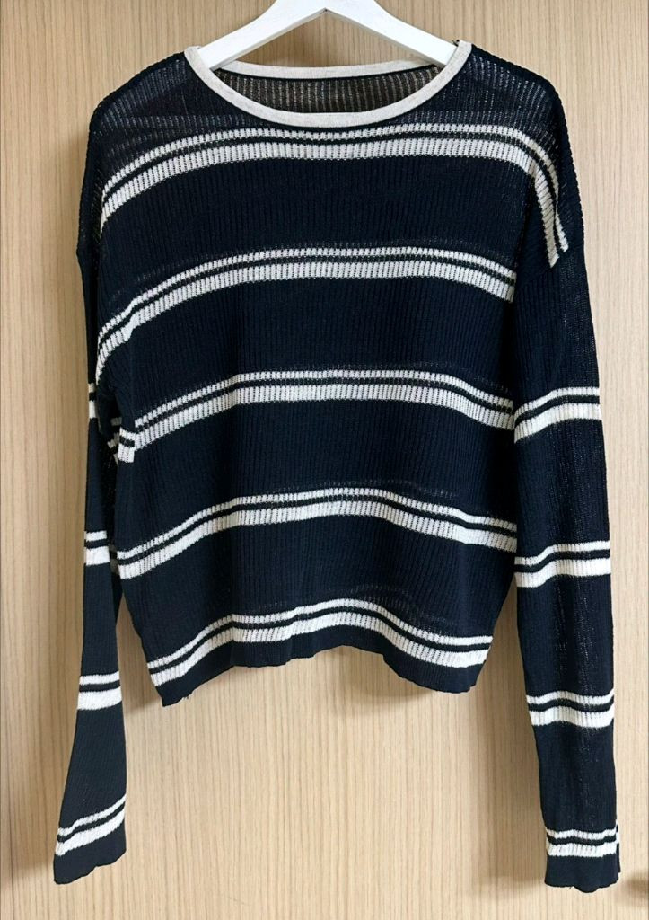 마지막가격 시스루니트 간절기니트 긴팔니트 단가라니트 그물니트 사이즈55-77 이미지