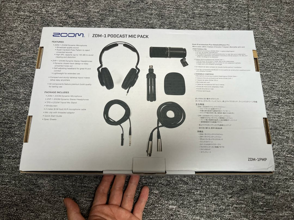 ZOOM 줌 ZDM-1 PMP 팟캐스트 마이크 팩 새상품 이미지