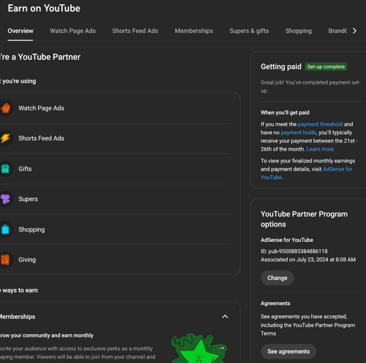 106만명 수익 활성화 미국 유튜브 채널 이미지