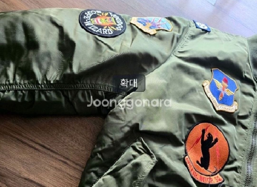 알파인더스트리 [ 한정판 ] MA-1 레귤러 스쿼드론 항공점퍼 Sage Green 블루종 (XL / 110) 이미지