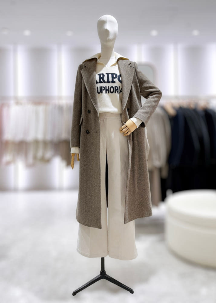 라인헤링본울코트! 얼바닉30 쿠에른 디올 에토스 빈폴 더캐시미어 lfm 구호 비이커 낫띵리튼 에토스 오라리 빈폴 이미지