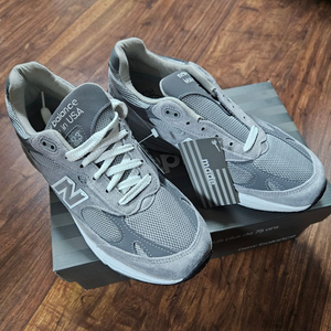 (265) 뉴발란스 맨즈 993 그레이 265사이즈 미공홈발 미시착 새상품 이미지