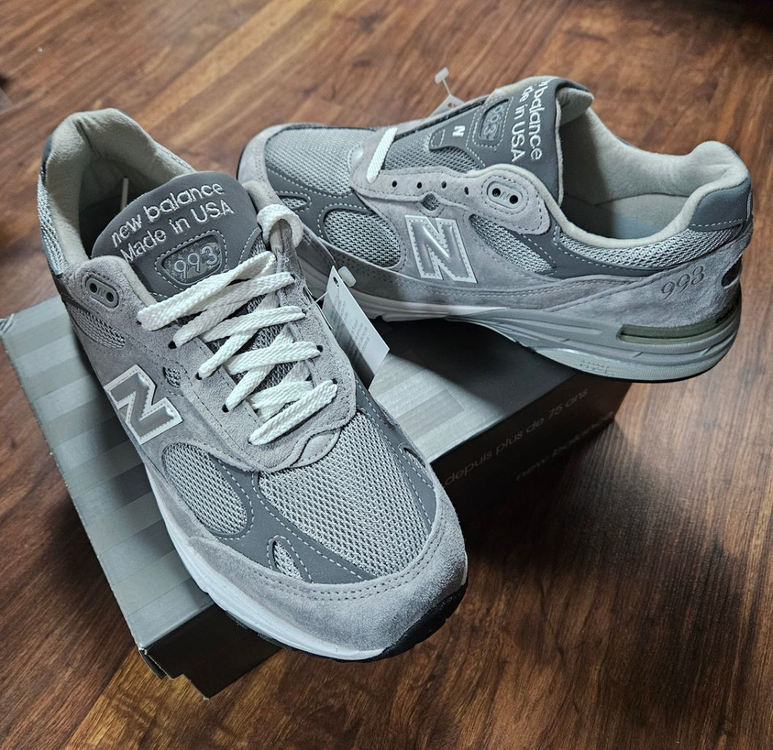 (265) 뉴발란스 맨즈 993 그레이 265사이즈 미공홈발 미시착 새상품 이미지