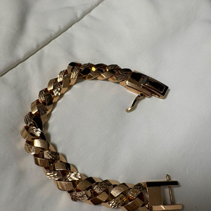 18k 팔각체인 금팔찌 이미지