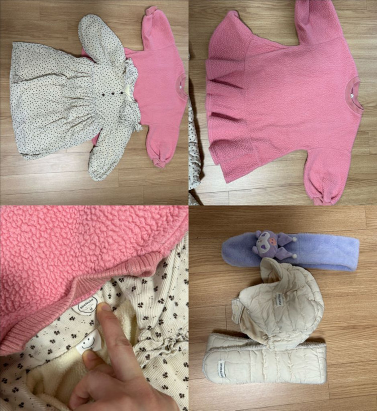 여아 M사이즈 겨울옷 일괄(작은 L포함/미니봉봉,몽콕,코헨,제이크루,포크칩스,뽀앤츄 등) 이미지