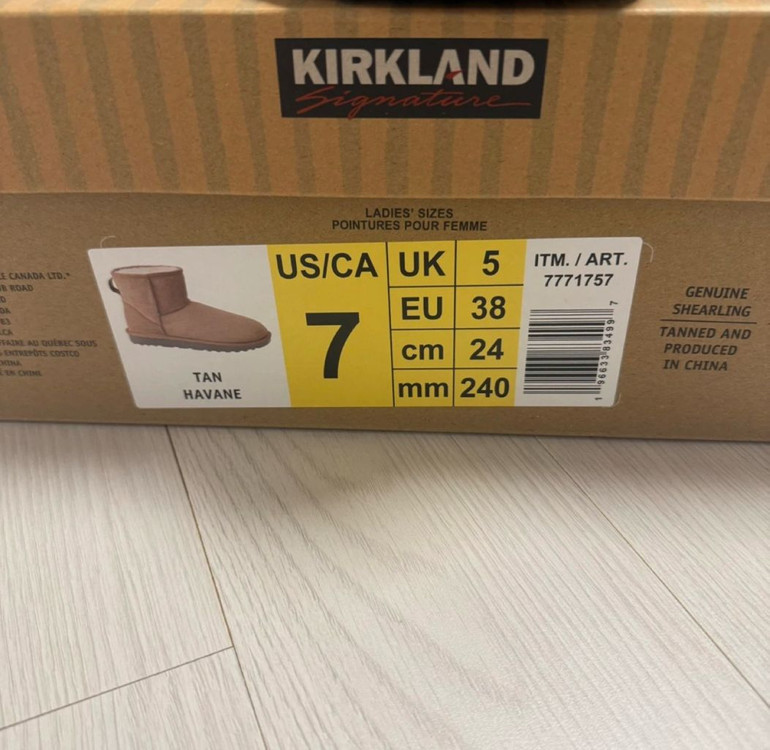 코스트코 커클랜드 양털부츠 240 (새상품) 이미지