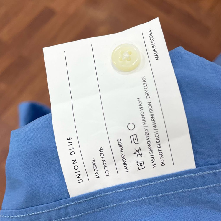 유니온블루 런드리 셔츠 이미지