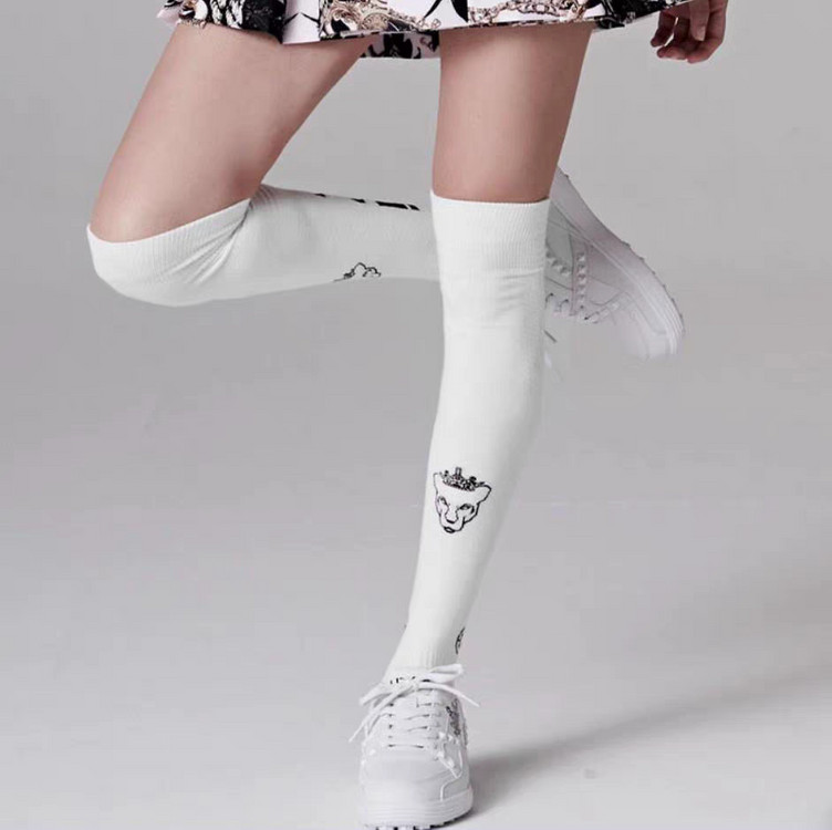 (새상품) 골프 유타 니삭스 화이트, 블랙, 엘로우 이미지